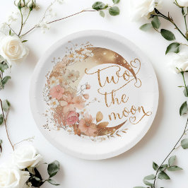 2月の金ゴールドフローラ女の子2歳の誕生日 ペーパープレート