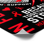 2月のGo+RedナースRN心臓病啓発 ポスター (角)