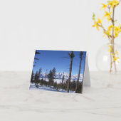 2月のTetons カード (黄色い花)