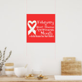 2月はハート病認識度月 ポスター (キッチン)