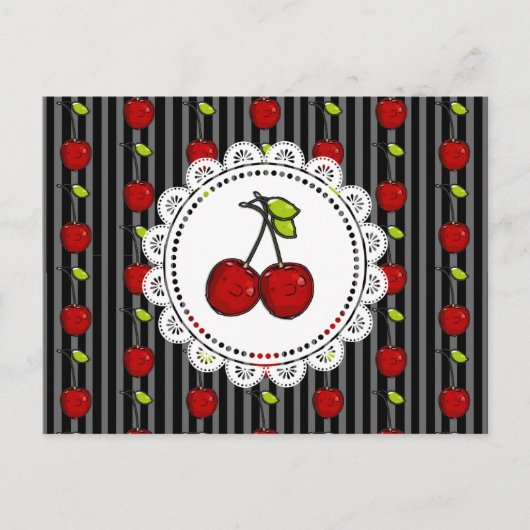 2月は全国さくらんぼ月葉書 シーズンポストカード (正面)