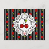 2月は全国さくらんぼ月葉書 ポストカード (正面)