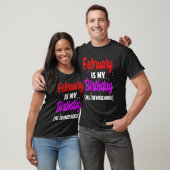 2月は私の誕生日は全体の月2月B Tシャツ (ユニセックス)