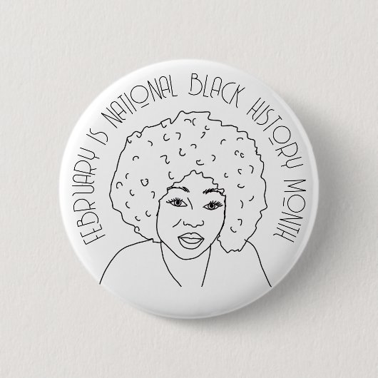 2月はNational Black History Month 缶バッジ (正面)