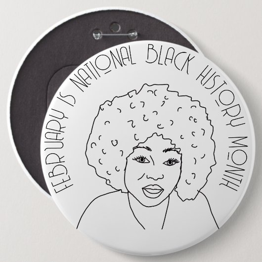 2月はNational Black History Month 缶バッジ (正面&裏面)