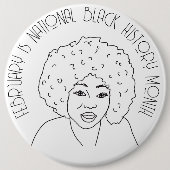 2月はNational Black History Month 缶バッジ (正面)