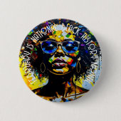 2月はNational Black History Month 缶バッジ (正面)