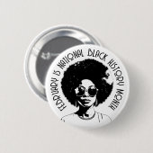 2月はNational Black History Month 缶バッジ (正面&裏面)