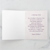 2月アメジストバーストーン誕生日8.5x11 カード (内部)