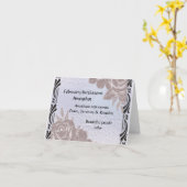 2月アメジスト誕生石カード空白の内側 カード (黄色い花)