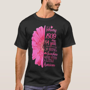 2月ガール1939 T 84歳84誕生日 Tシャツ