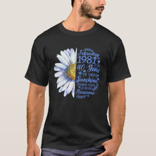 2月ガール1981年Tシャツ40歳40歳の誕生日 Tシャツ