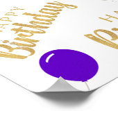 2月ハッピーバースデーポスター ポスター (角)