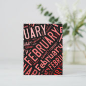 2月ハート ポストカード (スタンド正面)