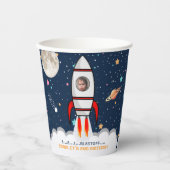 2月ロケット船第2バースデーフォト 紙コップ (正面)