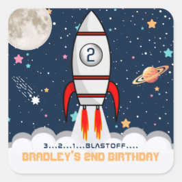 2月ロケット船2回目の誕生日 スクエアシール