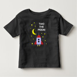 2月ロケット船2回目の誕生日 トドラーTシャツ