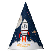 2月ロケット船2回目の誕生日 パーティーハット (正面)