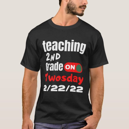 2月教え22日2-22-22 2月22日 Tシャツ (正面)