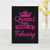 2月生まれに誕生日クイーン女子 カード (黄色い花)