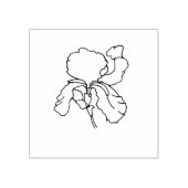 2月誕生フラワーアイリス ラバースタンプ (インプリント)