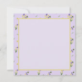 2月誕生フラワーズプリムローズバイオレットグラント サンキューカード (裏面)