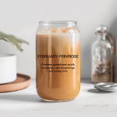 2月誕生フラワープリムローズと名前をカスタムする ガラス缶