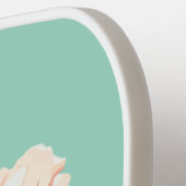 2月誕生フラワー名前をカスタムする ピックルボールラケット (左詳細)