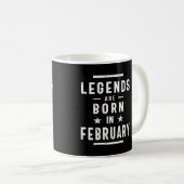 2月誕生日ギフト生まれ伝説は2月 コーヒーマグカップ (正面右)