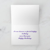 2月誕生日ワイルドヴィオレット カード (内部)