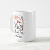 2月誕生日月、全月、山羊座 コーヒーマグカップ (正面左)