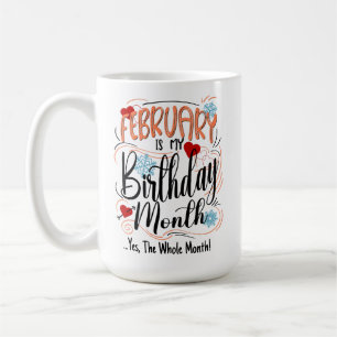 2月誕生日月、全月、山羊座 コーヒーマグカップ