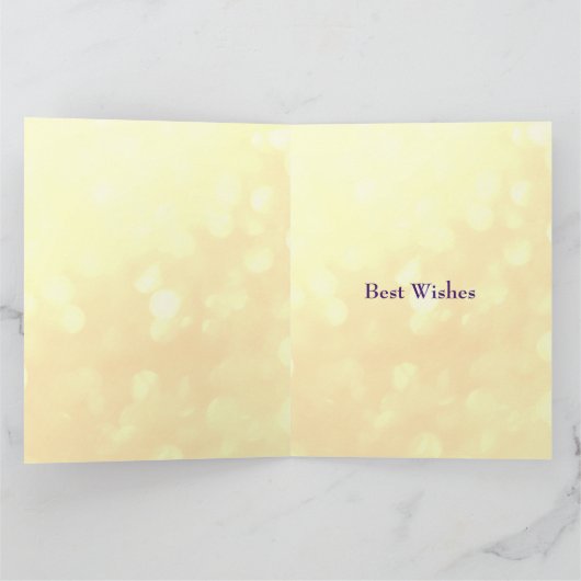 2月誕生日誕生石アメジストグリーティング カード (内部)