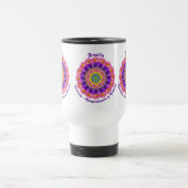 2月誕生月フラワーカスタムズシンメトリカルアート トラベルマグ (中央)