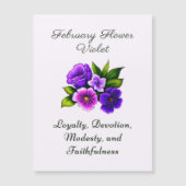 2月誕生月フラワーバイオレットデリケートフローラ (正面)