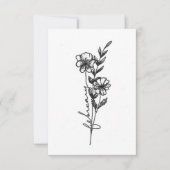 2月誕生月花カード ノートカード (正面)