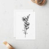 2月誕生月花カード ノートカード (正面/裏面インサイチュ)