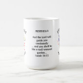 2月誕生月花クリスチャンパーソナライズされたス コーヒーマグカップ (中央)