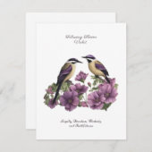 2月誕生月花パーソナライズされた誕生日 (正面/裏面)