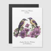 2月誕生月花パーソナライズされた誕生日 (正面/裏面)