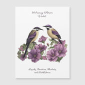 2月誕生月花パーソナライズされた誕生日 (正面)