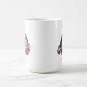 2月誕生月花パーソナライズされた誕生日 コーヒーマグカップ (中央)