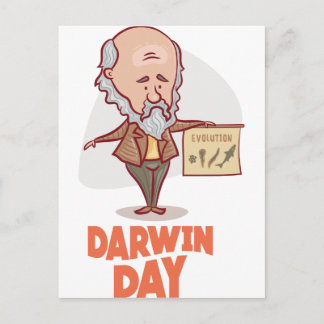 2月12日 – ダーウィンの日 – 感謝の日 ポストカード