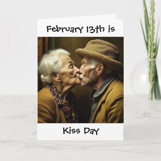 2月13日はキスの日 カード (正面)