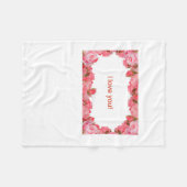 2月14日に愛を示す。 フリースブランケット (正面(横))