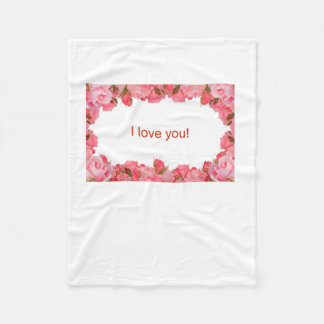 2月14日に愛を示す。 フリースブランケット
