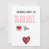 2月14日バレンタインデーいけなカードをリストする シーズンカード (正面)