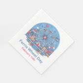 2月14日フェリス・ホイール・デイ スタンダードランチョンナプキン (角)