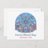2月14日フェリス・ホイール・デイ ポストカード (正面/裏面)