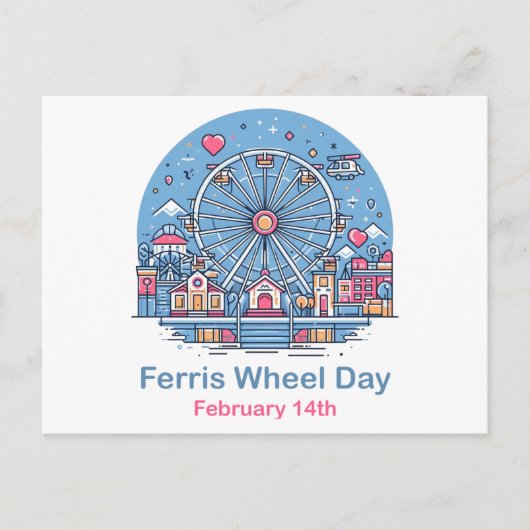 2月14日フェリス・ホイール・デイ ポストカード (正面)